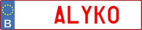 Truck License Plate